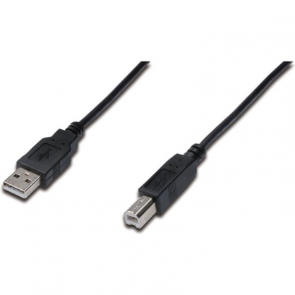 Digitus Cable de Conexin USB Tipo A-B 1m Conform Negro