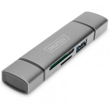 Digitus LEctor de Tarjetas USB Dual 3.0 OTG