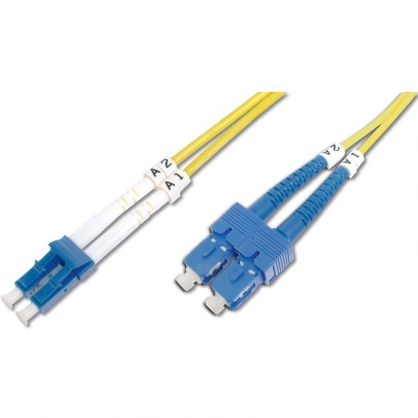 Digitus Cable de Conexin de Fibra ptica Dplex LC a SC 3m Amarillo