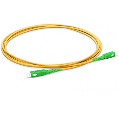 Cable de Fibra ptica para Router - Latiguillo Monomodo FTTH - 9/125 OS2 - SC/APC-SC/APC Simplex - Compatible 99% Operadores Movistar Jazztel Vodafone Orange Amena Masmovil Yoigo (1 M)