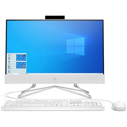 HP All-in-One 22-df0007ns - Ordenador de sobremesa de 21.5' FullHD (AMD Ryzen 3-3250U, 8GB RAM, 256GB SSD, AMD Radeon Grapchis, Windows 10 Home) blanco - teclado QWERTY espaol