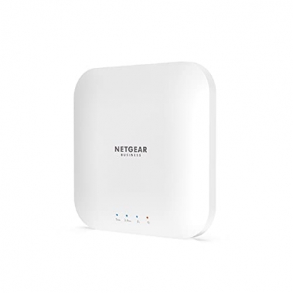 NETGEAR Punto de acceso WiFi WAX214, velocidad WiFi AX1800 de doble banda, 1 puerto Ethernet 1G, proteccin WPA3, crea 4 redes inalmbricas